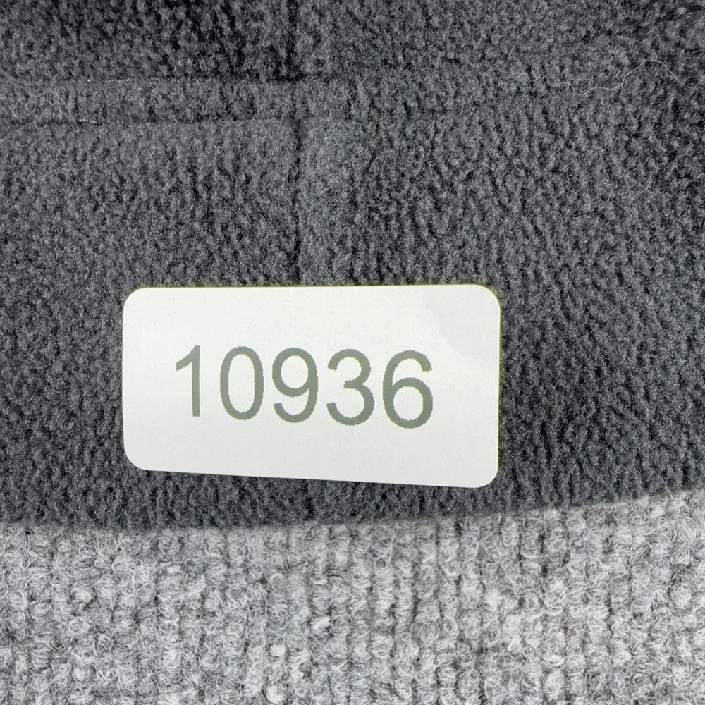 The North Face Hat Beanie Mens L Gray Polartec Fleece Made USA Winter AHJQ